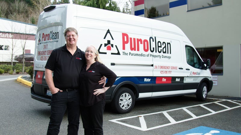 PuroClean employee in office